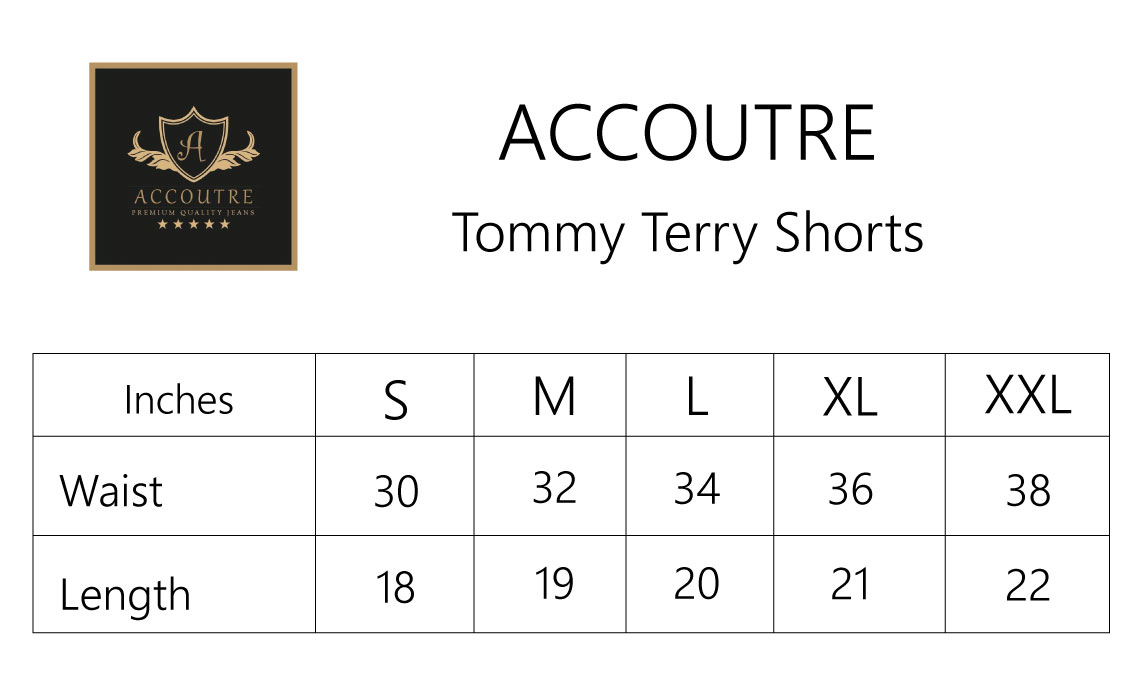 Size Guide Tommy Shorts