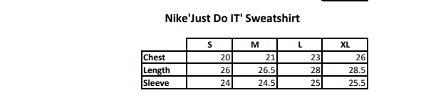 Nike just do it sweatshirt