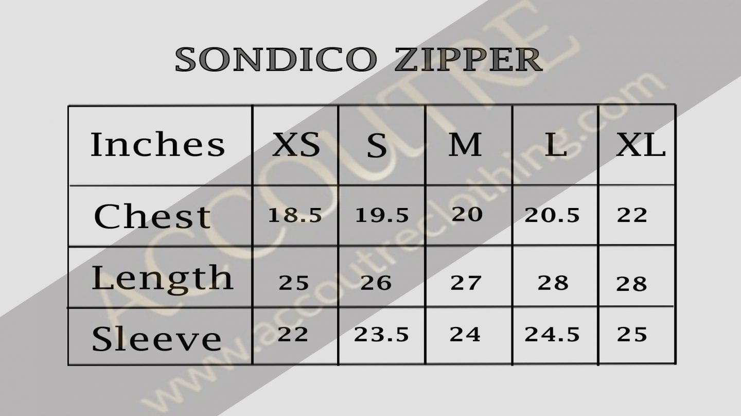Size Guide Sondico