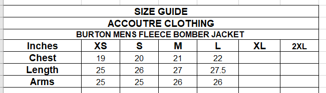 BURTON MENS FLEECE BOMBER JACKET