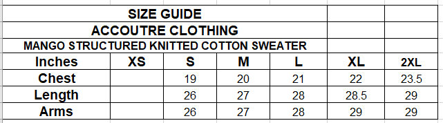 MANGO STRUCTURED KNITTED COTTON SWEATER