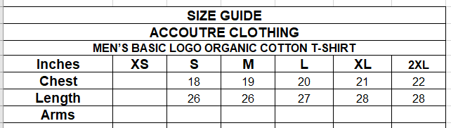 MEN’S BASIC LOGO ORGANIC COTTON T-SHIRT