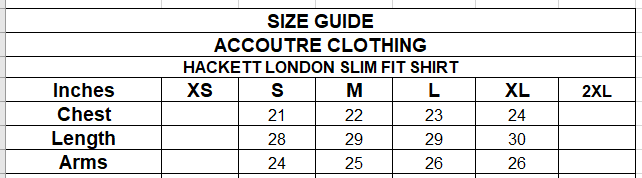 HACKETT LONDON SLIM FIT SHIRT