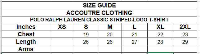 POLO RALPH LAUREN CLASSIC STRIPED-LOGO T-SHIRT