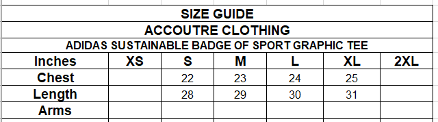 ADIDAS SUSTAINABLE BADGE OF SPORT GRAPHIC TEE