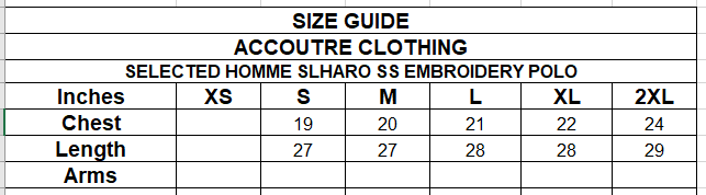 SELECTED HOMME SLHARO SS EMBROIDERY POLO