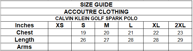 CALVIN KLEIN GOLF SPARK POLO