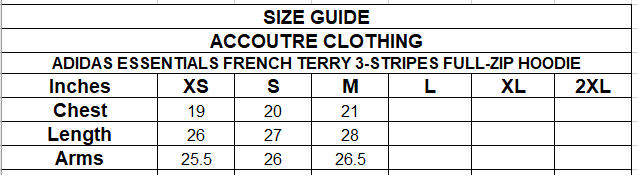 ADIDAS ESSENTIALS FRENCH TERRY 3-STRIPES FULL-ZIP HOODIE
