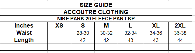 NIKE PARK 20 FLEECE PANT KP