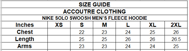NIKE SOLO SWOOSH MEN’S FLEECE HOODIE