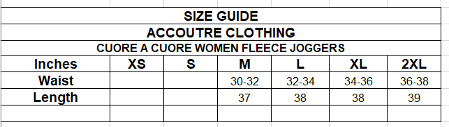 CUORE A CUORE WOMEN FLEECE JOGGERS