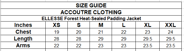 ELLESSE FOREST HEAT-SEALED PADDING JACKET