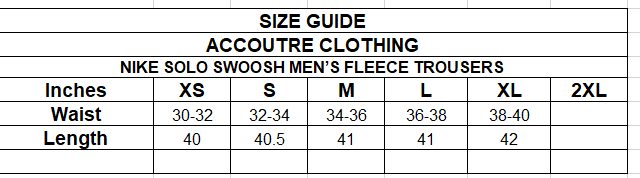 NIKE SOLO SWOOSH MEN’S FLEECE TROUSERS