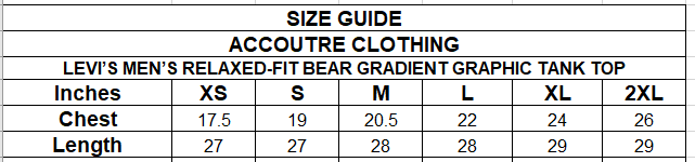 LEVI’S MEN’S RELAXED-FIT BEAR GRADIENT GRAPHIC TANK TOP