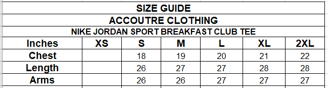 NIKE JORDAN SPORT BREAKFAST CLUB TEE