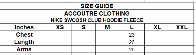 NIKE SWOOSH CLUB HOODIE FLEECE