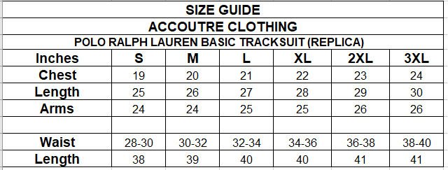 POLO RALPH LAUREN BASIC TRACKSUIT (REPLICA)