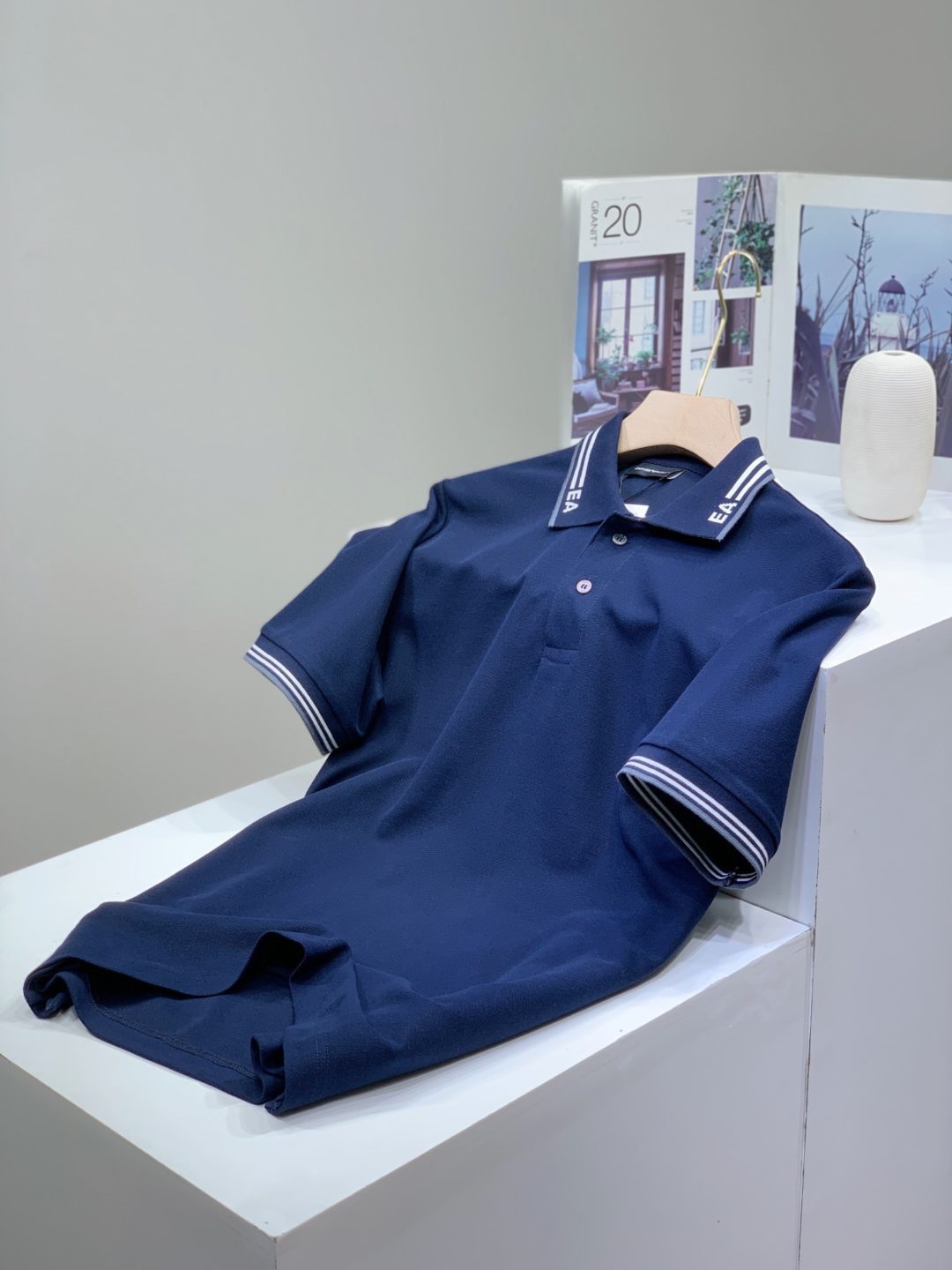 Emporio Armani EA Tipping Collar Polo - Image 5