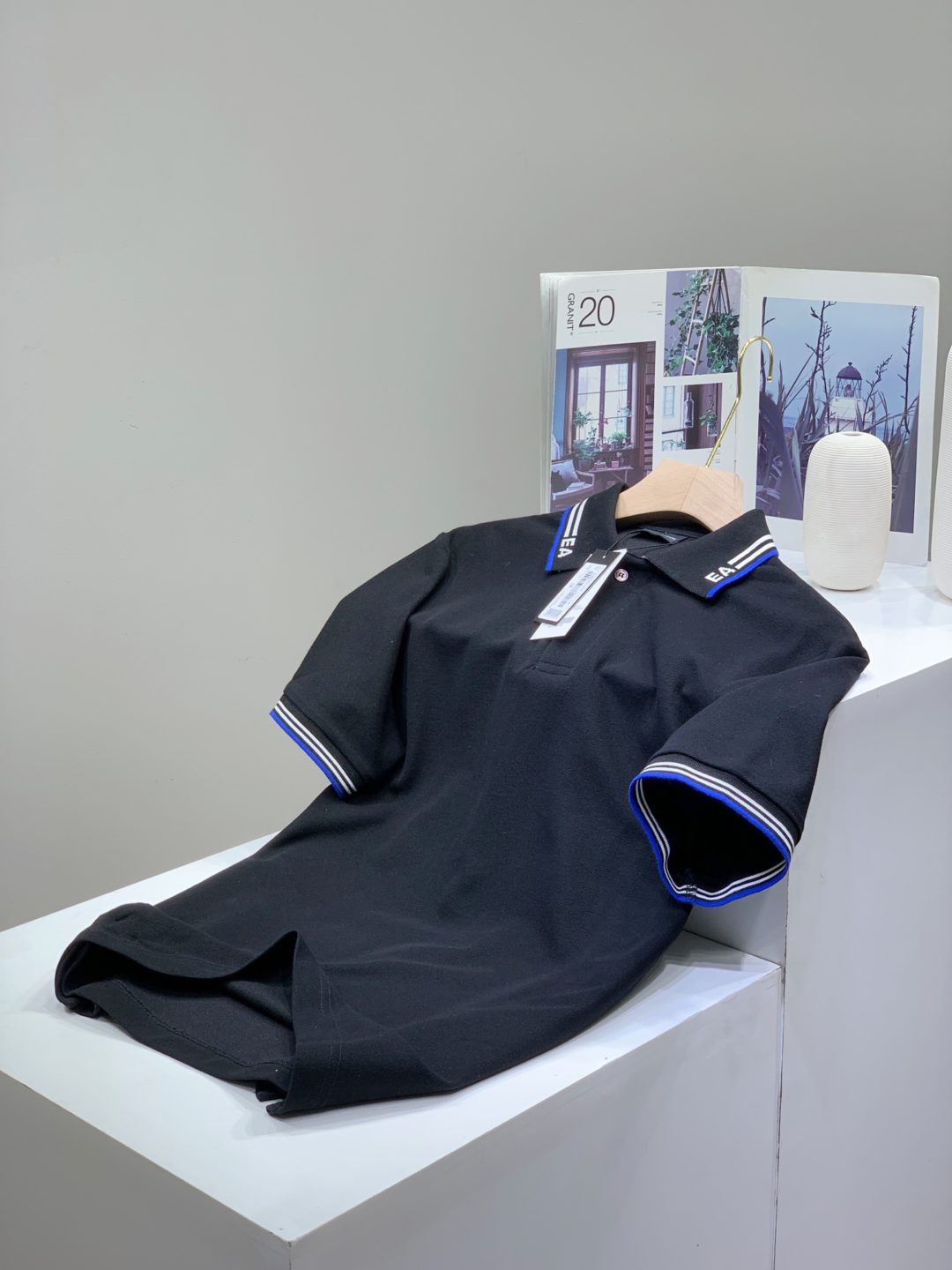 Emporio Armani EA Tipping Collar Polo - Image 6