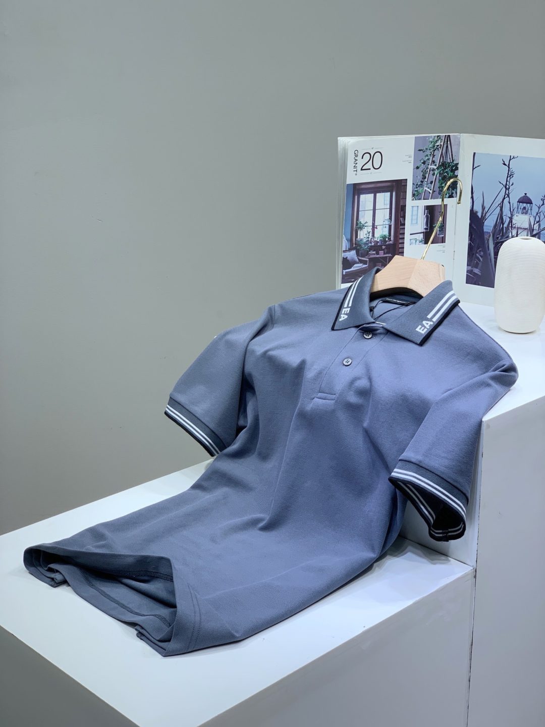 Emporio Armani EA Tipping Collar Polo - Image 4