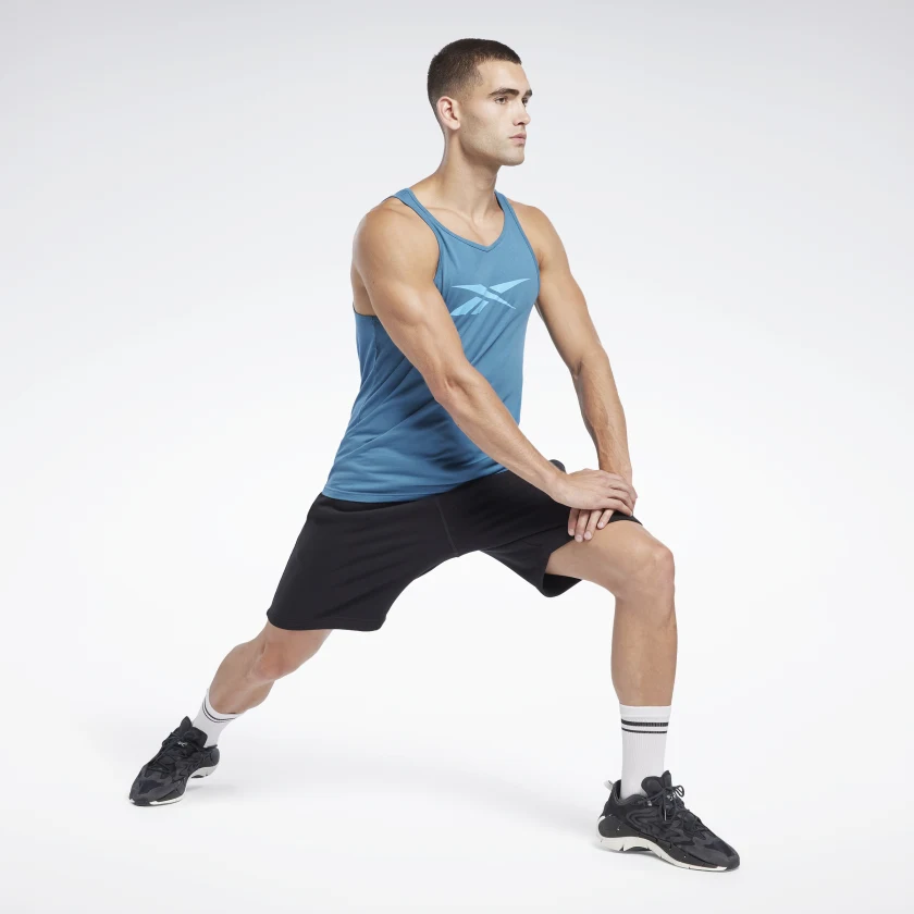 Reebok Graphic Series Vector Tank Top - Steely Blue - Image 2