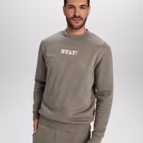 Sinsay Sweatshirt With Print - Stay Strong