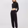 Terranova Women High-waisted Tracksuit Bottoms In Heavy Fleece