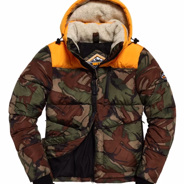 Alternative view of Superdry Expedition Detachable Hood Jacket - Yellow Camo