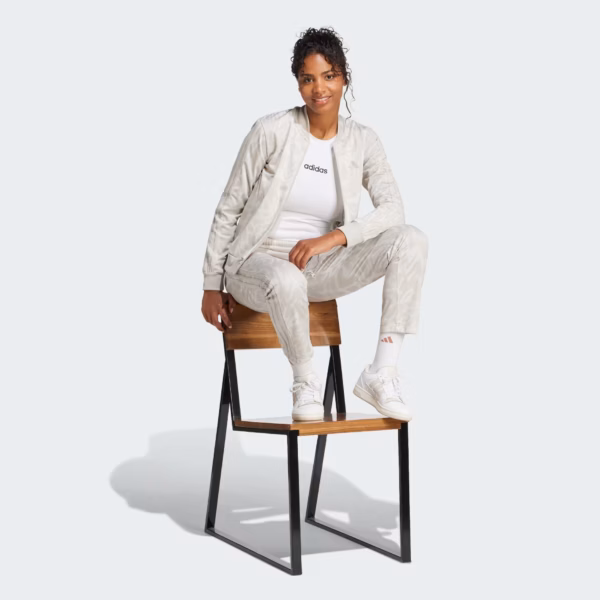 Alternative view of Adidas Women's Essentials 3-Stripes Track Suit - OFFWHITE/ALUMER