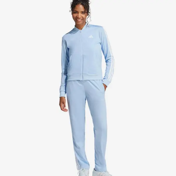 Adidas Women's Essentials 3-Stripes Track Suit - SKYBLUE