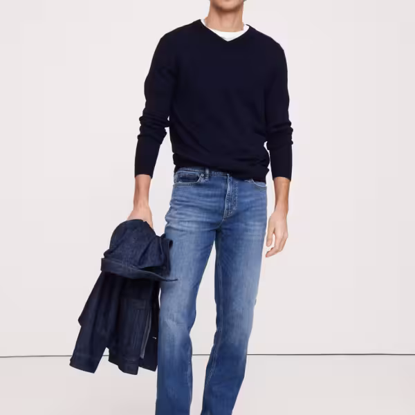 Alternative view of Banana Republic Slim Athletic Traveler Jean - Medium Wash