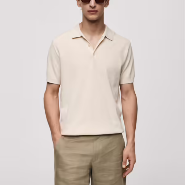 Alternative view of Mango Knitted Cotton Polo Shirt #12