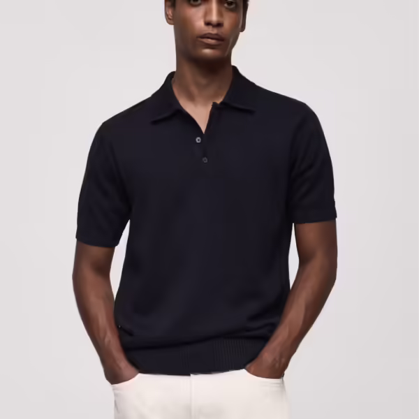 Alternative view of Mango Cotton Fine-knit Polo Sweater Shirt #13