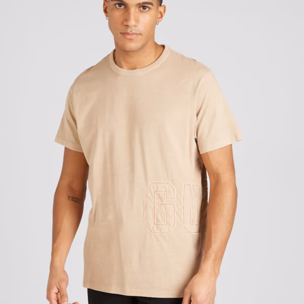 Guess SS TREATED T-Shirt Khaki