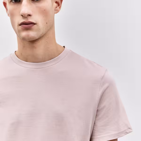 Alternative view of H&M Regular Fit Round-Neck T-Shirt - Pink