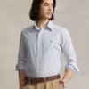 Polo Ralph Lauren-Classic Fit Oxford Shirt-White/Blue Stripes