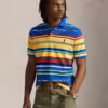 Ralph Lauren Classic Fit Striped Mesh Polo Shirt