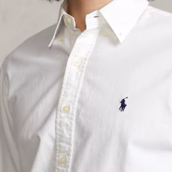 Alternative view of Polo Ralph Lauren Classic Fit Garment-Dyed Oxford Shirt - White