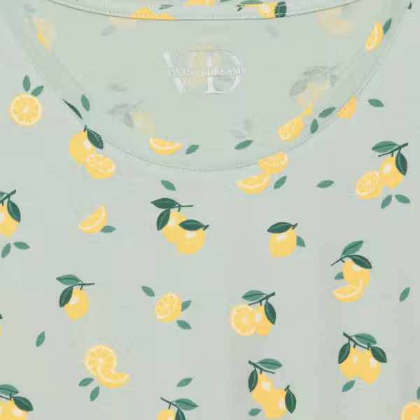 Alternative view of VIVANCE DREAMS LEMON PRINT NIGHTGOWN