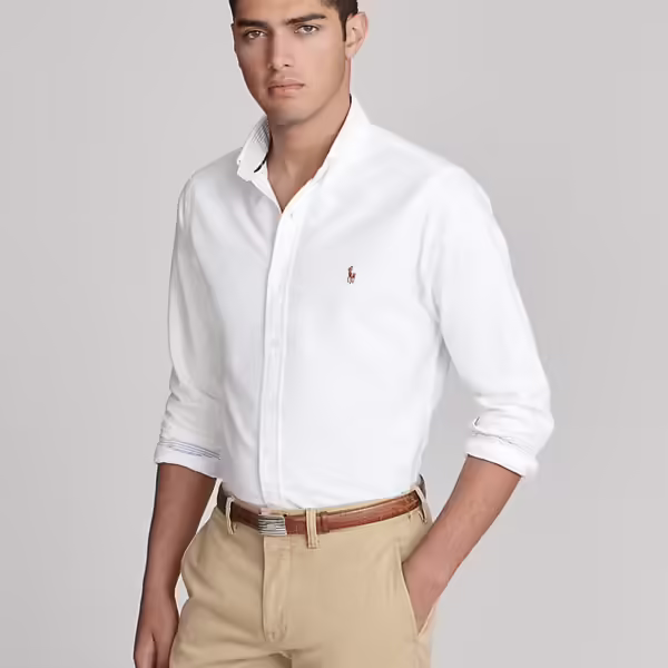 Alternative view of Polo Ralph Lauren Multi Color Pony Custom Fit Oxford Button Down Shirt