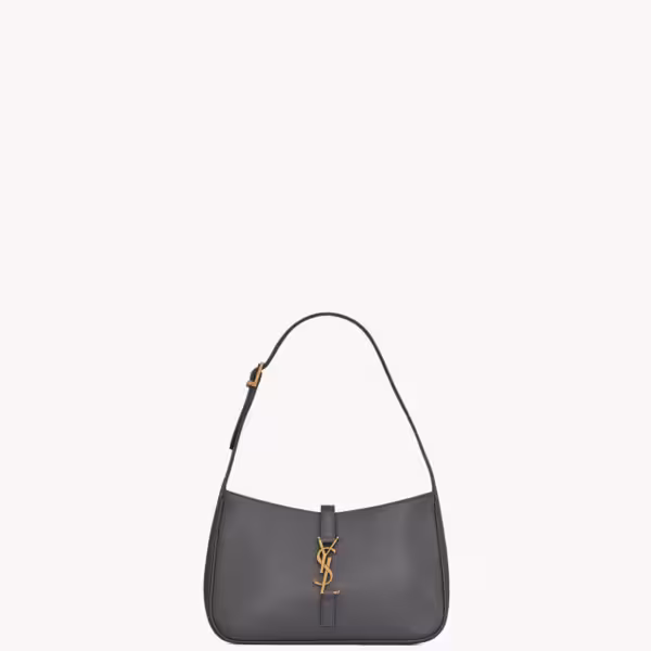SAINT LAURENT YSL 5 To 7 In Smooth Leather Hobo Bag - STORM