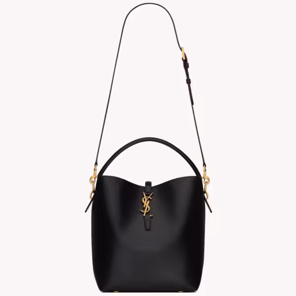 Alternative view of SAINT LAURENT YSL The 37 In Shiny Leather BUCKET BAG