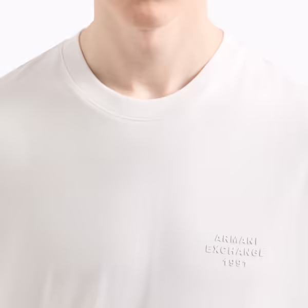 Alternative view of Armani Exchange Regular Fit T-Shirt Text Logo 1991