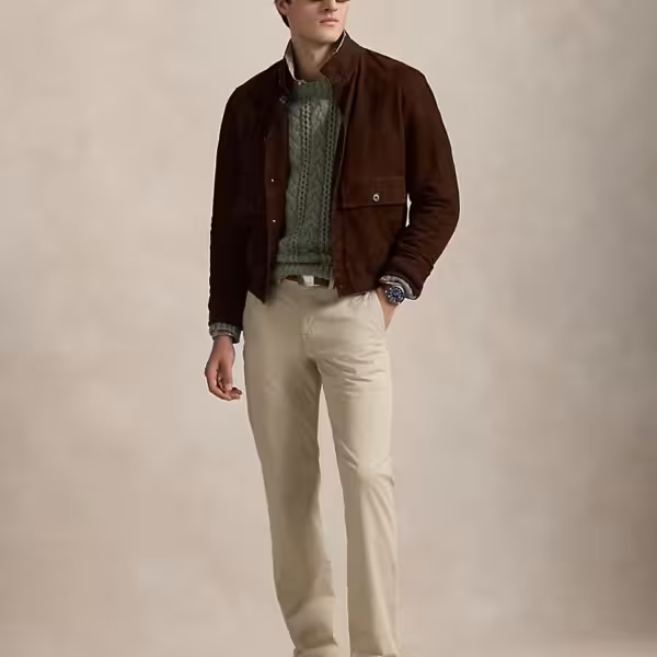 Ralph Lauren Small Pony Stretch Straight Fit Chino Classic Off White