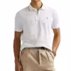 Polo Ralph Lauren CLASSIC FIT STRETCH Zip Up POLO SHIRT - White