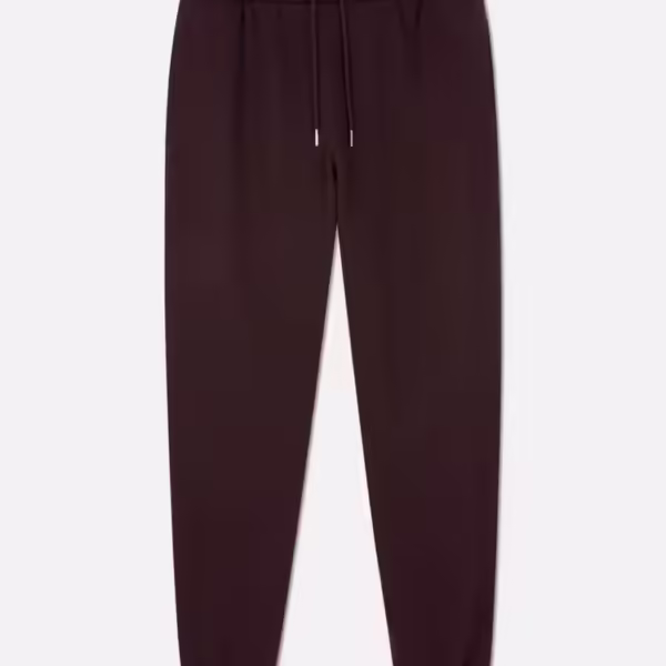 Primark Men's Elasticated Waist Cuffed Joggers Maroon