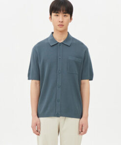 Mango Cardigan Knitted Polo With Pocket