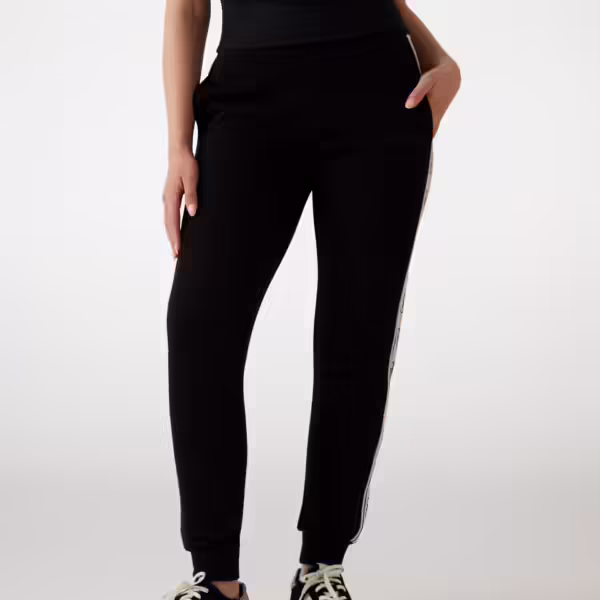 Guess Interlock Side Logo Tape Active Joggers - Black